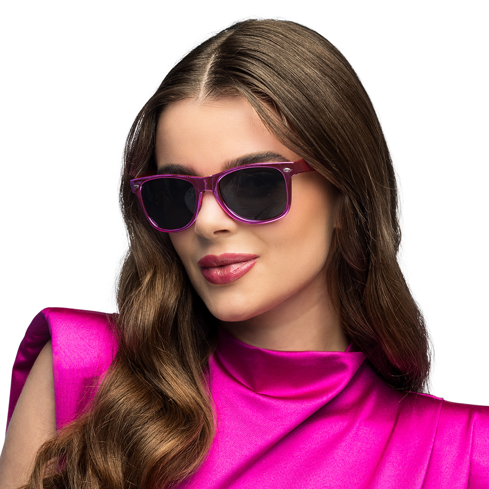 Partybril Metallic roze