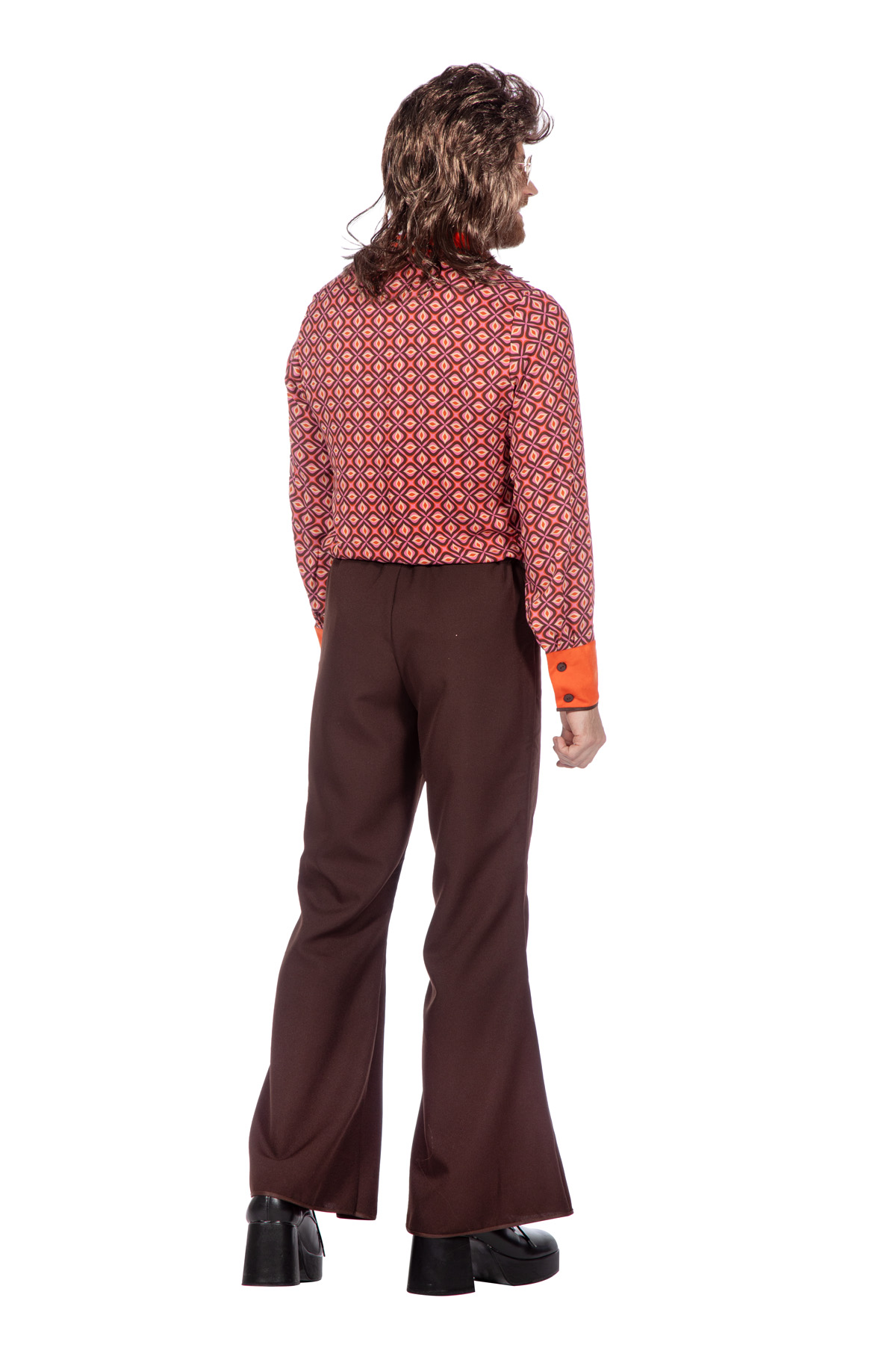 Seventies outfit oranje heren