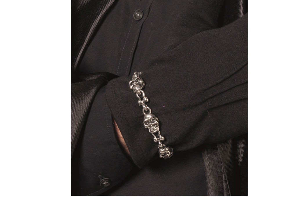 Armband skulls zilver
