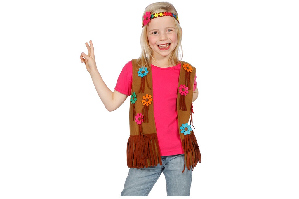 Hippie vest meisje met haarband