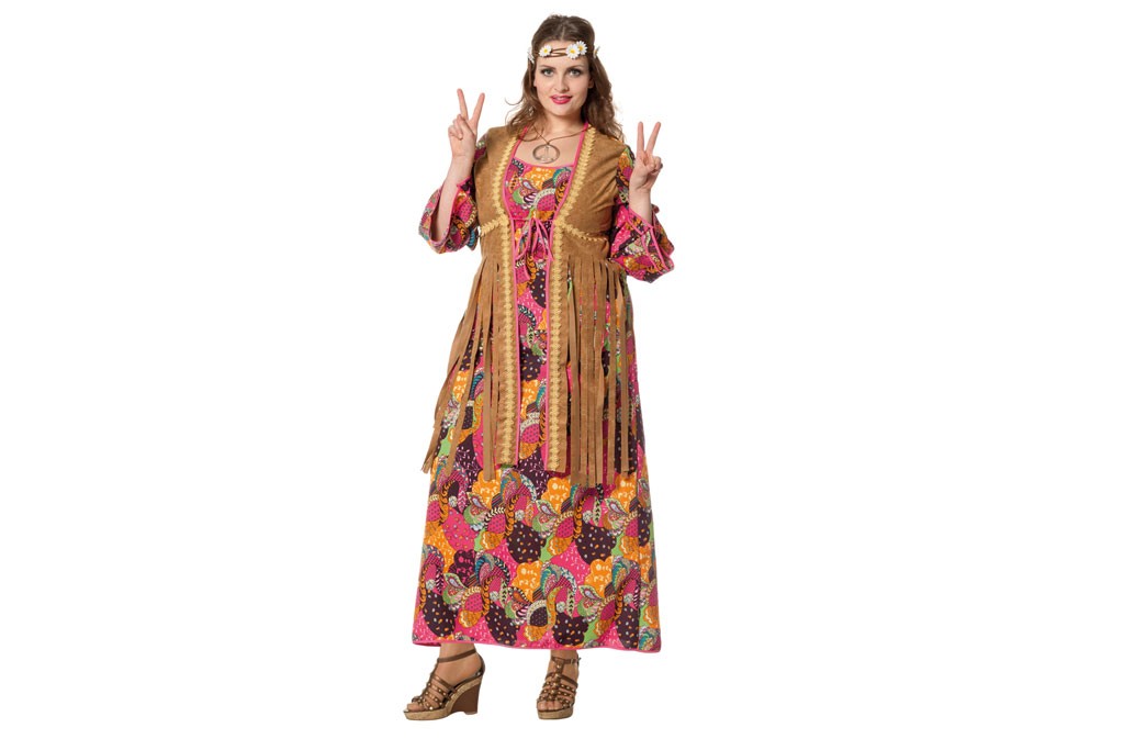Hippie lange jurk (V)