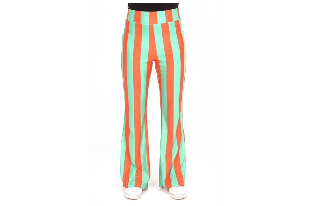 Flared pants oranje groen