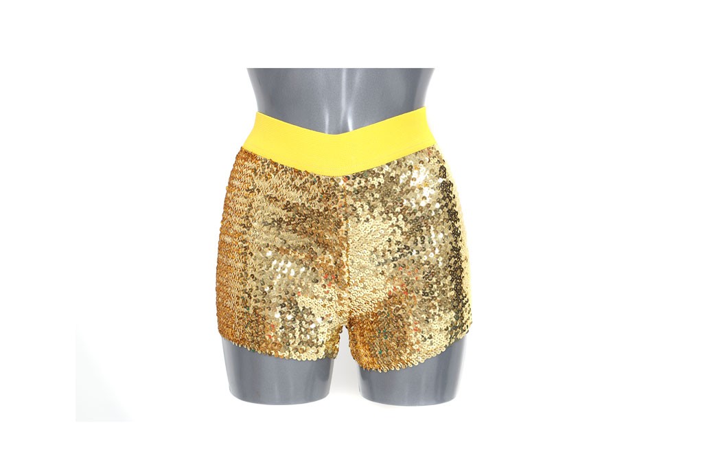 Hotpants pailletten div kleuren