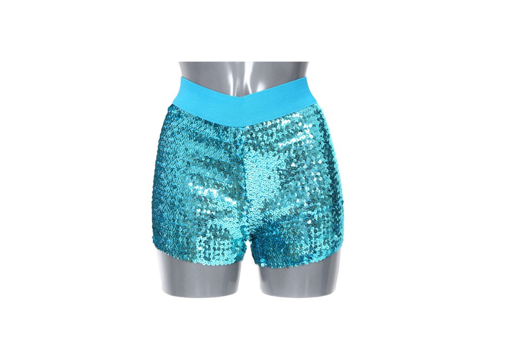 Hotpants pailletten div kleuren