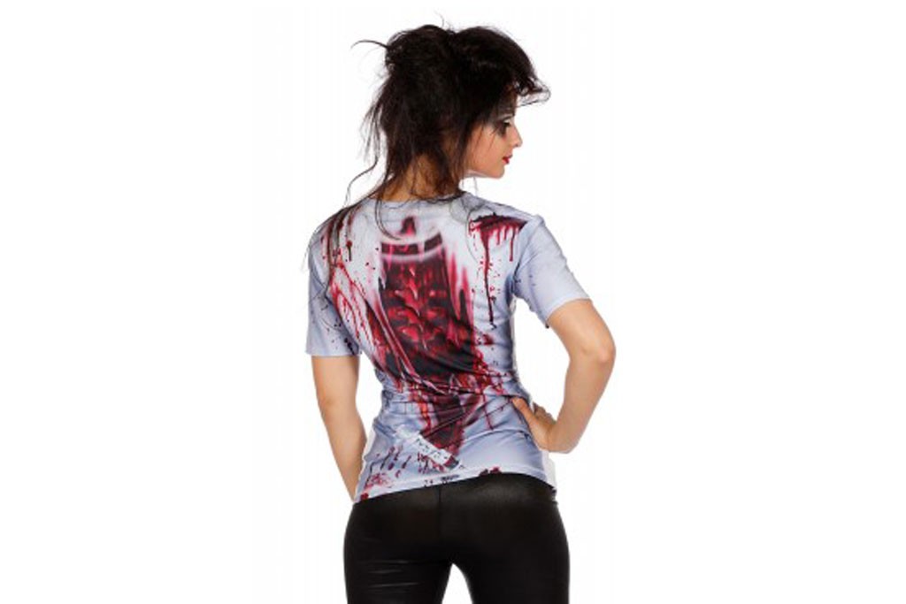 Shirt met print bloody nurse