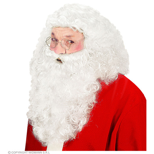 luxe set kerstman, pruik en baard