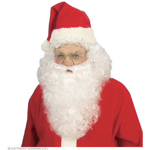 luxe set kerstman, pruik en baard