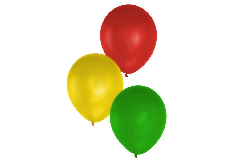 ballonnen rood geel groen