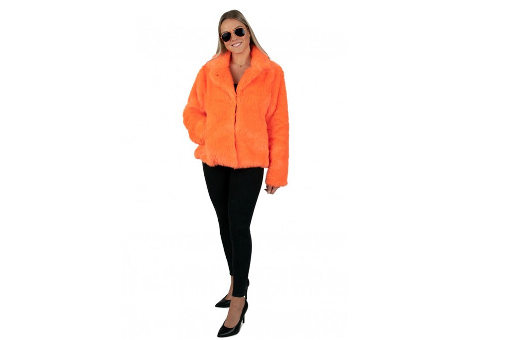 Bontjas Neon Oranje