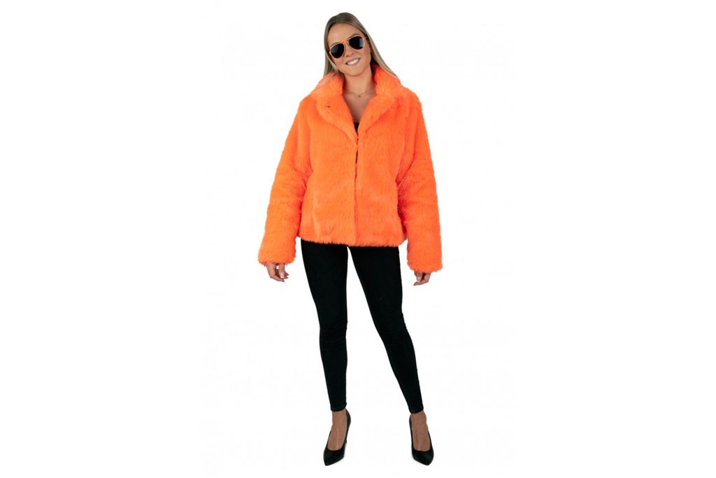 Bontjas Neon Oranje