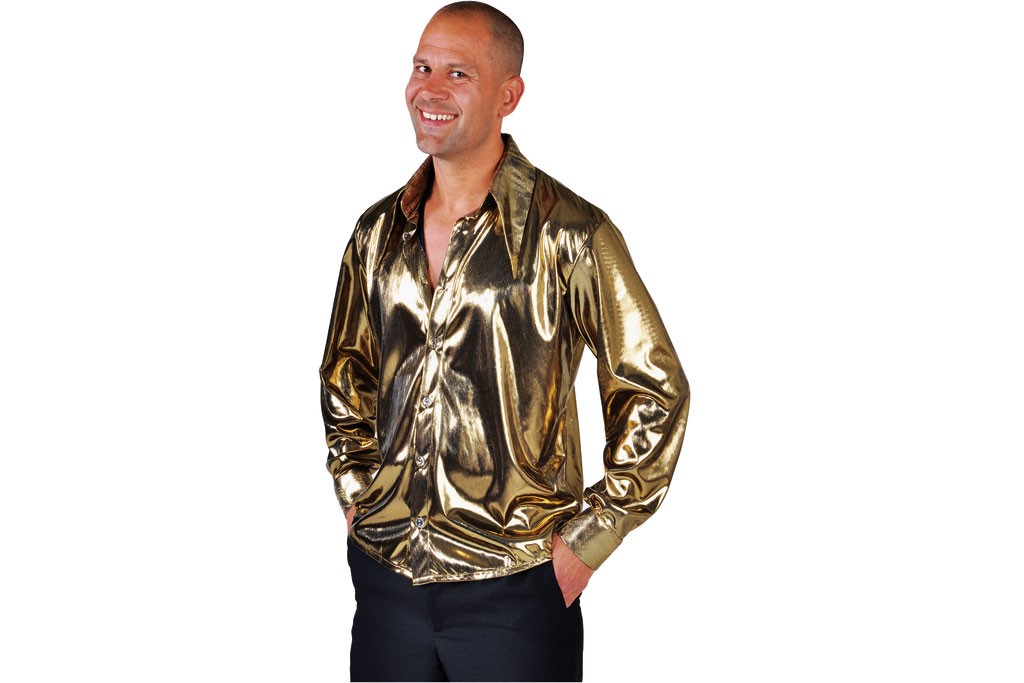 Disco blouse goud