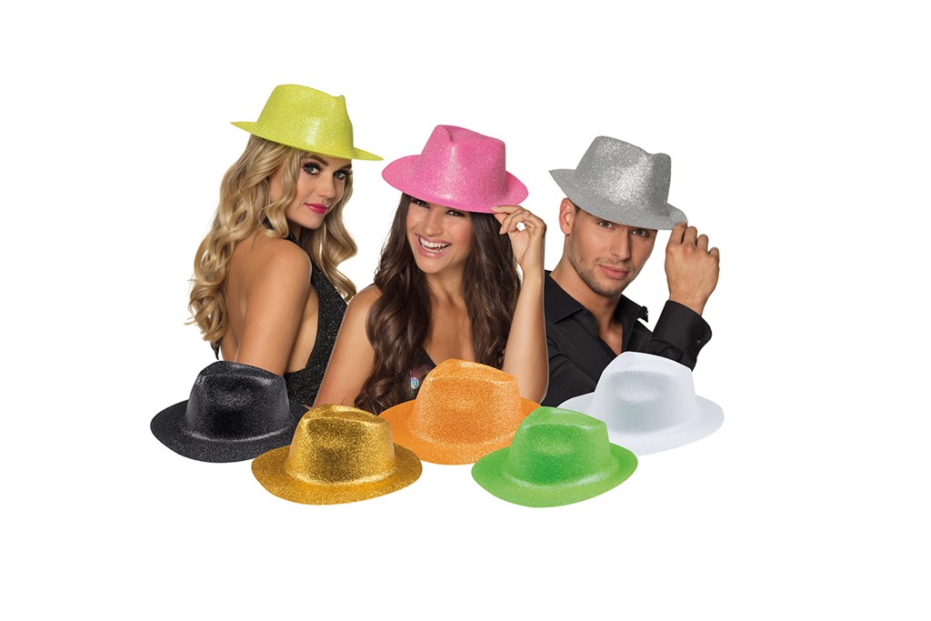 Glitterhoed 8 kleuren