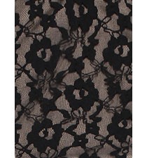 Dirndl jurkje zwart - taupe met kanten blouse 3-delig 