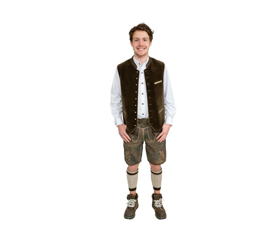 Trachtenvest Premium olijfgroen