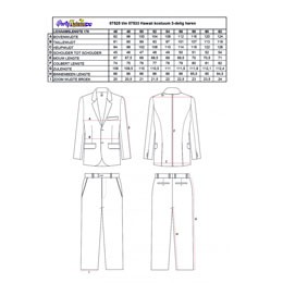 Kostuum glitter zilver metallic 3 delig