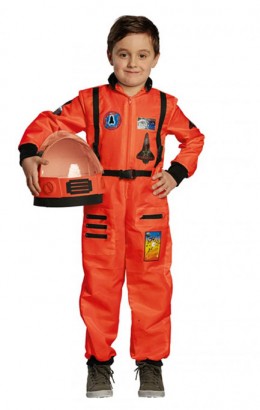 astronaut kind oranje zonder helm