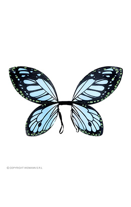 vlindervleugels kind, zwart/blauw