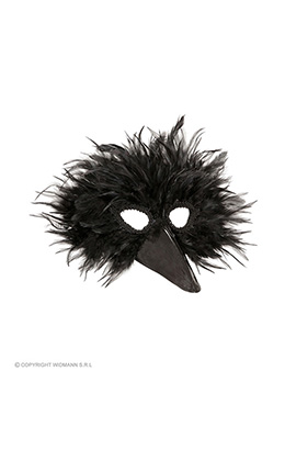 veren masker vogel, zwart