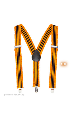 bretels oranje met plooien