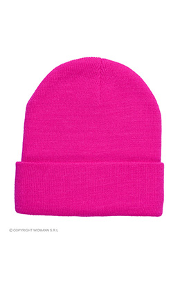 beanie neon rose