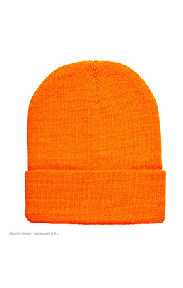 beanie neon oranje