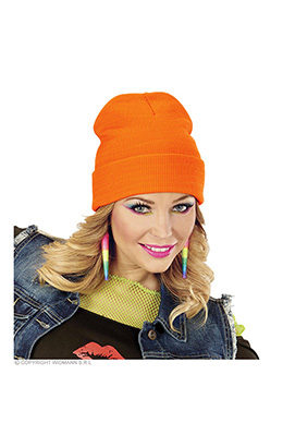 beanie neon oranje