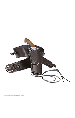 western holster  met riem lederlook , bruin