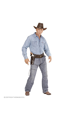 western holster  met riem lederlook , bruin