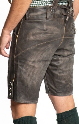 Lederhose short retro 100% leder grote maten