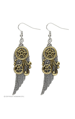 oorbellen steampunk met vleugels
