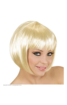 pruik, boblijn blond