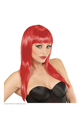pruik, vogue rood