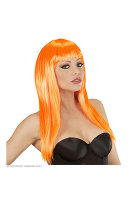 pruik, vogue oranje