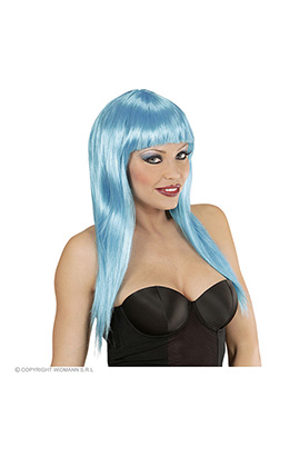 pruik, vogue azuur blauw