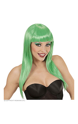 pruik, vogue groen