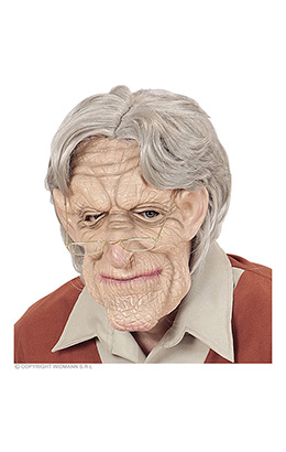 masker oude man met haar