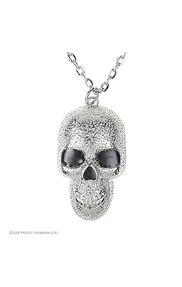 ketting zilver met schedels