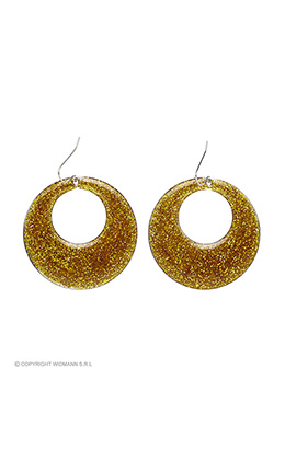 gouden glitter oorbellen