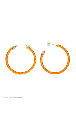 oorbellen neon oranje