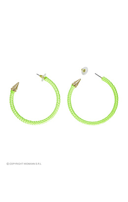 oorbellen neon groen