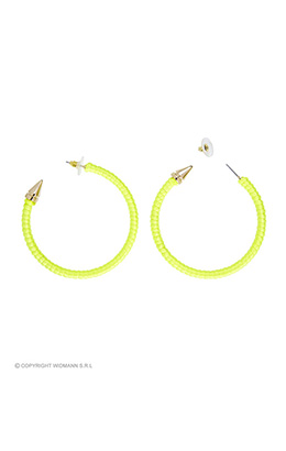 oorbellen neon geel