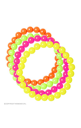 neon geparelde armband