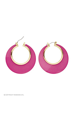 oorbellen disco rose/goud