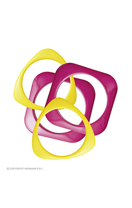 armband disco rose/geel