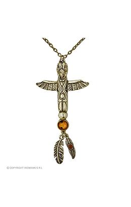 ketting totempaal met steen