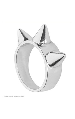 ring zilver met 3 nagels