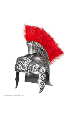 ouderwetse romeinse helm, zilver