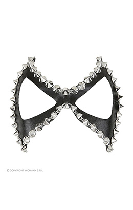oogmasker zwart s&m met nagels