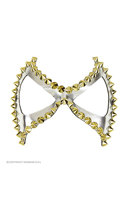 oogmasker zilver s&m met nagels