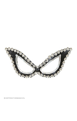 oogmasker kat zwart s&m met nagels